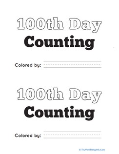 100th Day Counting Reader