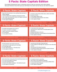 5 Facts: State Capitals