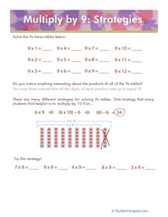 9 Times Table Trick