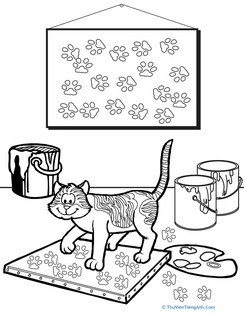 Color the Painting Cat