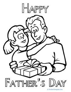 Color the Father’s Day Message