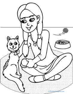 Color the Kitten