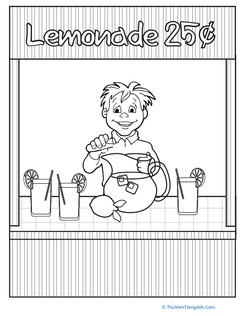 Color the Lemonade Stand