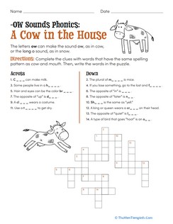 -OW Sounds Phonics: A Cow in the House