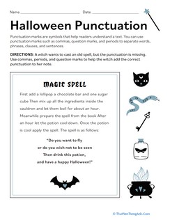 Halloween Punctuation