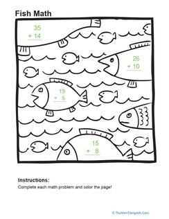 Add and Color: Fish
