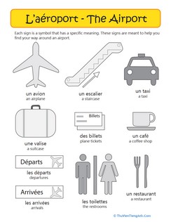 French Airport Vocabulary