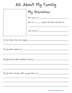 All About My Family: Grandma
