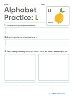 Alphabet Practice: L