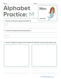 Alphabet Practice: M