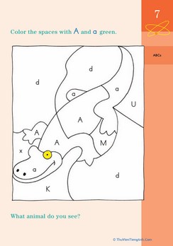 An Angry Alligator: Learning the Letter A