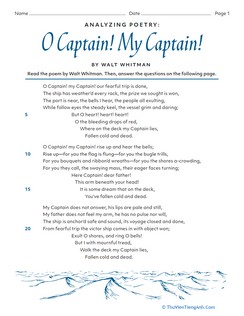 Analyzing Poetry: “O Captain! My Captain!” by Walt Whitman
