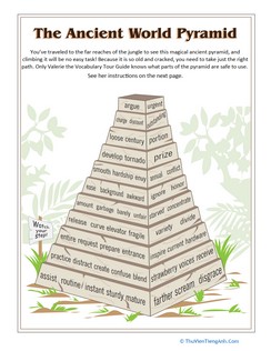 Ancient Pyramid Vocabulary Game