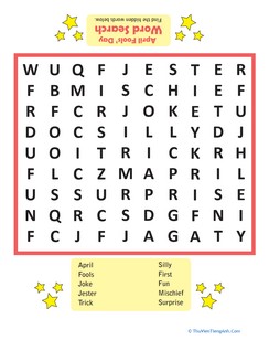 April Fools’ Day Word Search