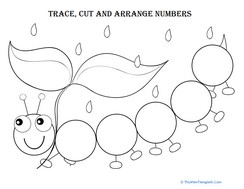 Trace, Cut and Arrange Numbers 1