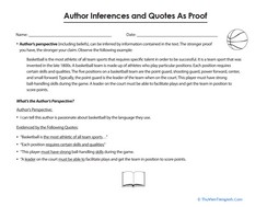 Author Inferences and Quotes as Proof
