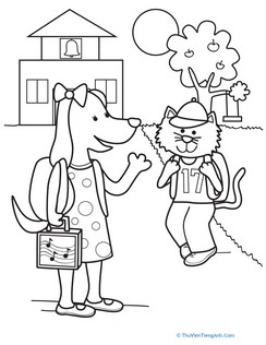 Back to School Coloring Page