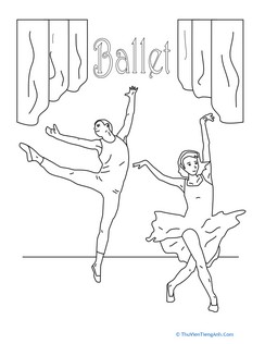 Ballet Coloring Sheet