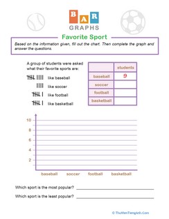 Bar Graphs: Favorite Sport