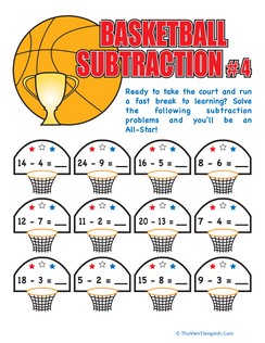 Basketball Subtraction #4