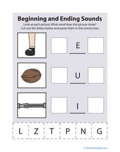 Beginning and Ending Sounds 5