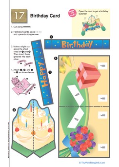 A Cut-Out Birthday Card Surprise!
