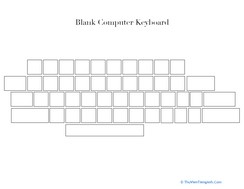Blank Computer Keyboard
