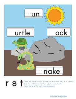 Practicing “R,” “S” and “T” Sounds