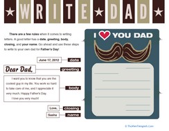 Card Writing for Father’s Day
