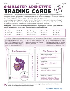Character Archetype Trading Cards