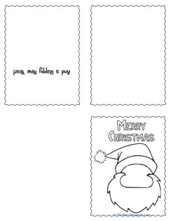 Draw a Santa Christmas Card