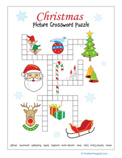 Christmas Picture Crossword