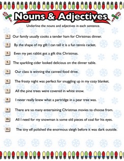Christmas Nouns and Adjectives #6