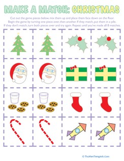 Christmas Cut-out Game