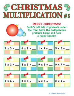 Christmas Multiplication #5