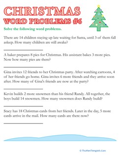 Christmas Word Problems #6