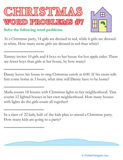 Christmas Word Problems #7