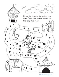 Counting 1-20: Let’s Go to the Circus!