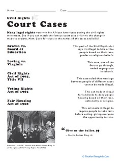 Civil Rights Court Cases