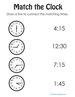 Match the Clock II