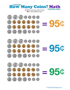 How Many Coins Make 95 Cents?