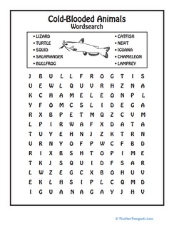 Cold-Blooded Animals: Find the Word!