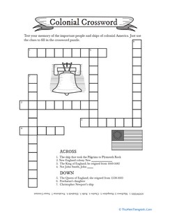 Colonial Crossword Puzzle