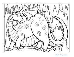 Pet Dragon Coloring Page