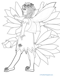 Fairy Coloring Picture