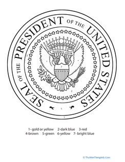 Color by Number: The Presidential Seal