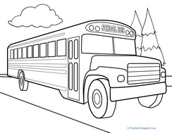 Color the Car: School Bus