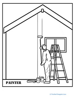 House Painter Coloring Page