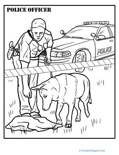 Policeman Coloring Page