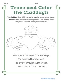 Claddagh Coloring Page